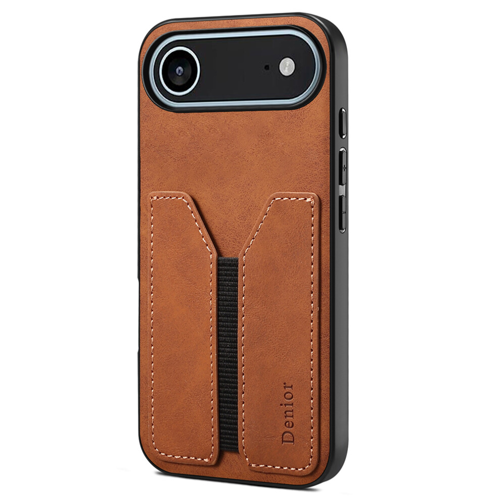 (Iphone Air, ) Denior For Iphone Air Case Elastic Card Holder Pu Leather+Tpu+Pc Phone Cover Brown 6914289857399