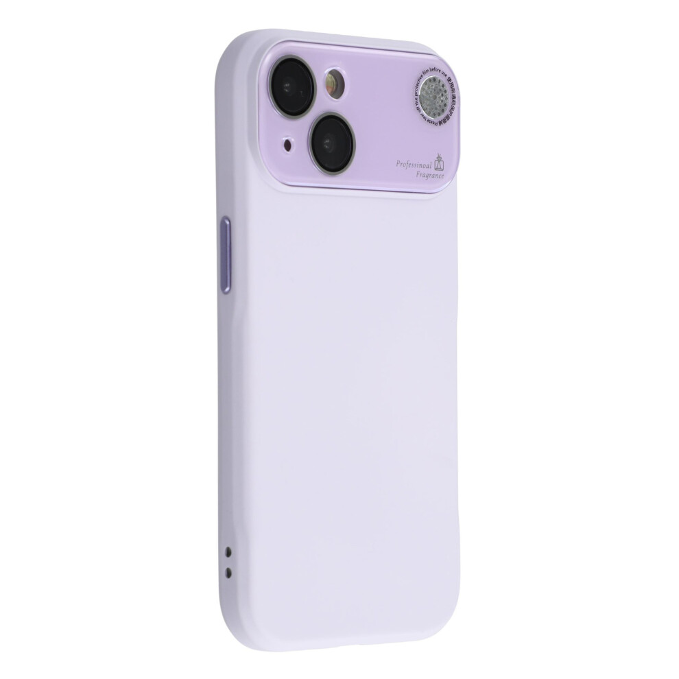 (Iphone 13, Light ) For Iphone 13 Case Large Camera Window Liquid Silicone Aromatherapy Phone Cover Purple 6914280322674