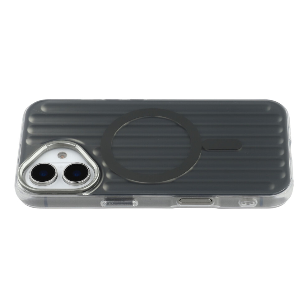 (Iphone 16, ) For Iphone 16 Case Compatible With Magsafe Luggage Texture Imd Tpu Phone Back Cover Grey 6914289414011