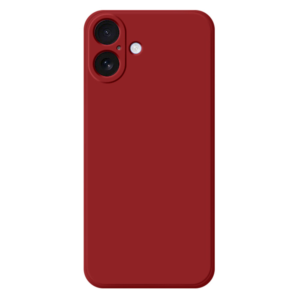 (Iphone 17, Camellia ) For Iphone 17 Tpu Case Straight Edge Protection Phone Cover Red 6914284654634