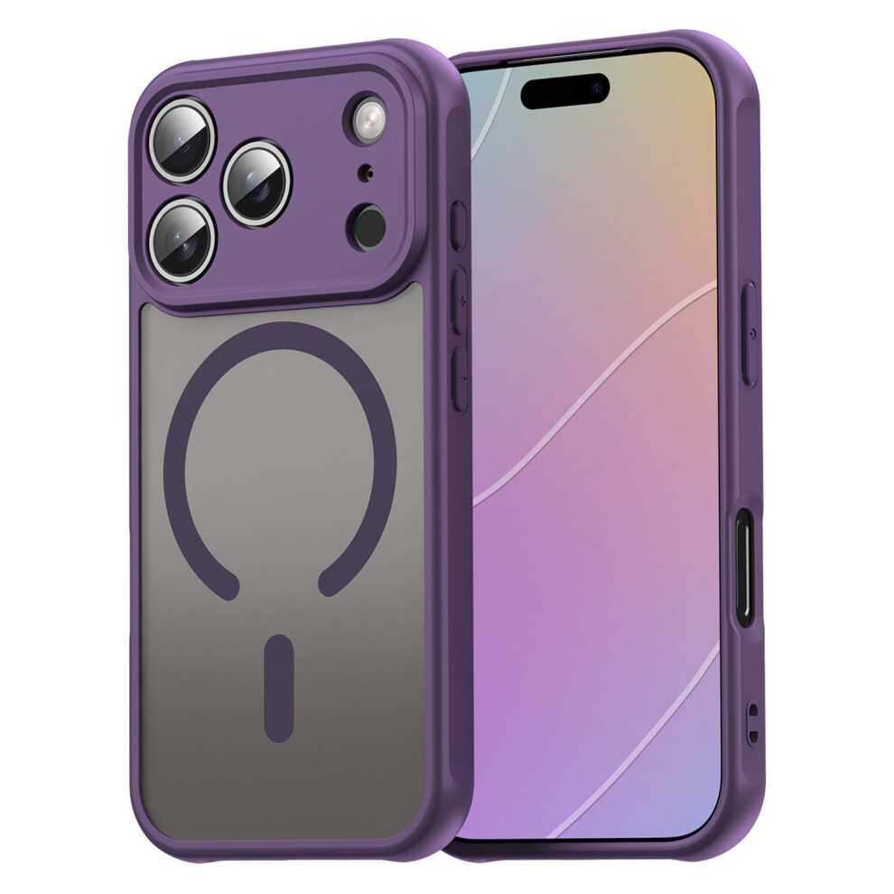 (Iphone 17 Pro, ) For Iphone 17 Pro Case Compatible With Magsafe Anti Drop Pc+Tpu Phone Cover Purple 6914280158792
