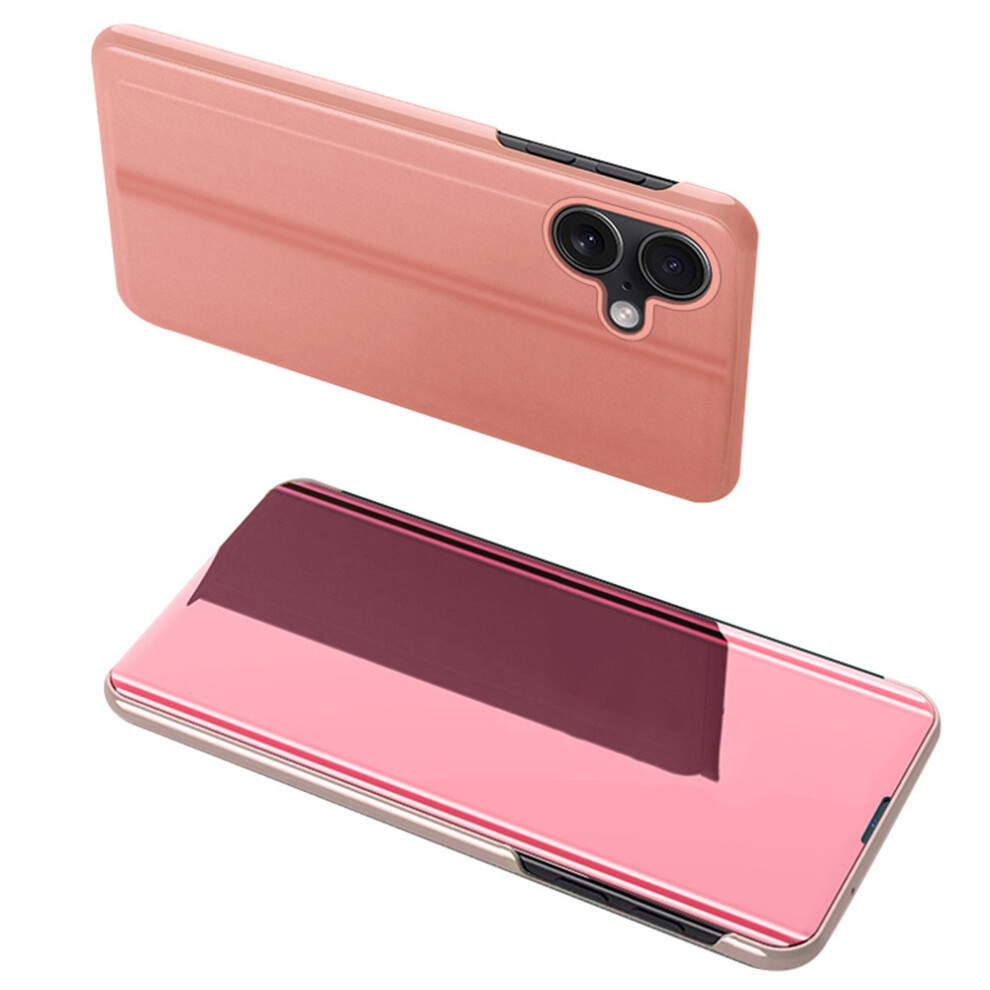 (Iphone 17, Rose ) For Iphone 17 Case View Window Stand Leather Flip Phone Cover Gold 6914280779683