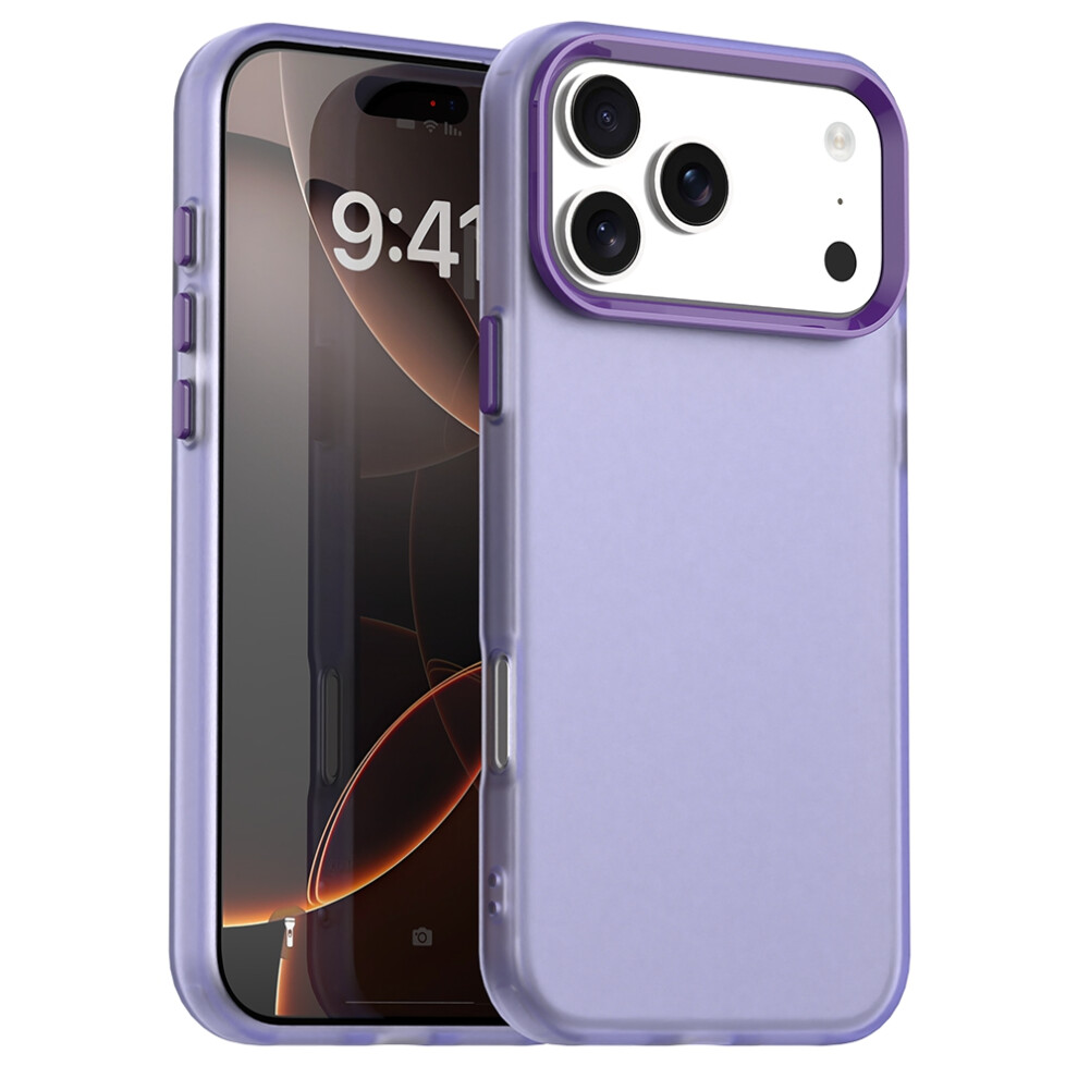 (Iphone 17 Pro Max, ) For Iphone 17 Pro Max Case Pc+Tpu+Pet Matte Anti-Drop Phone Back Cover Purple 6914289684018