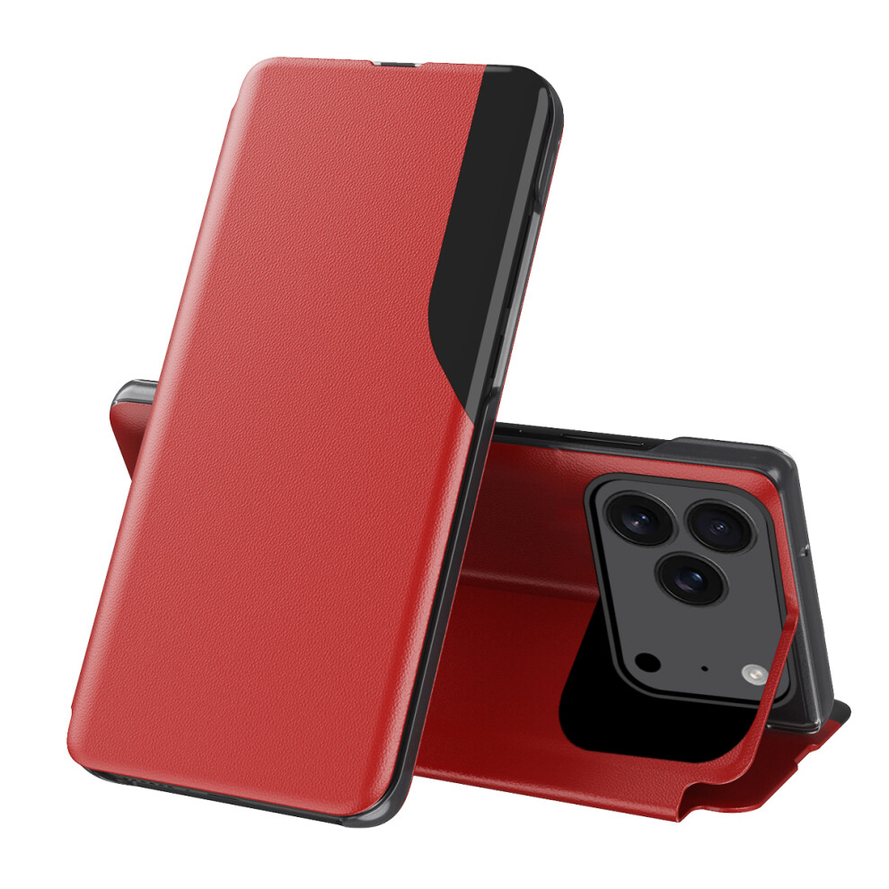 (Iphone 17 Pro, ) For Iphone 17 Pro Phone Case Folio Flip Pu Leather Stand Cover Red 6914285829215