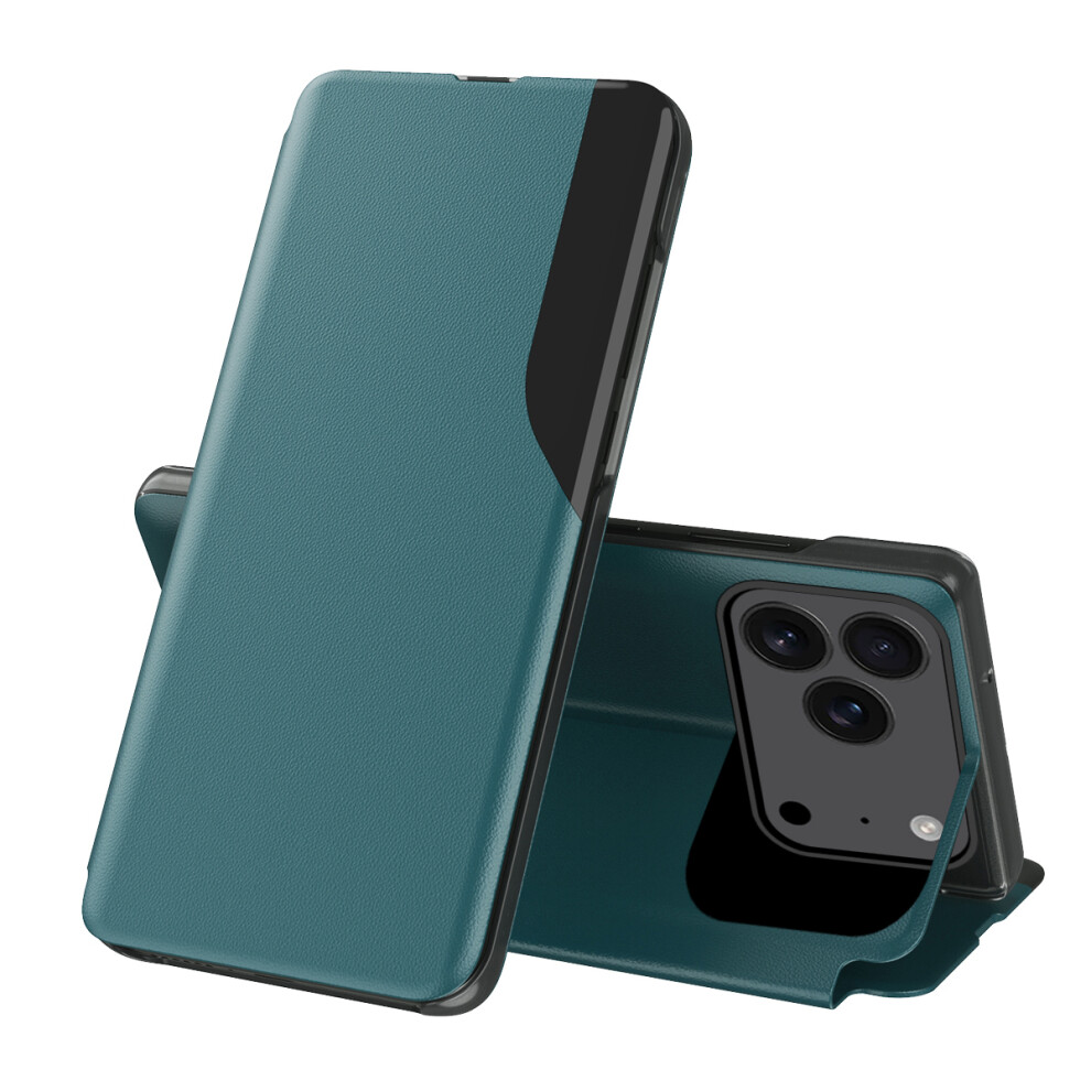 (Iphone 17 Pro, ) For Iphone 17 Pro Phone Case Folio Flip Pu Leather Stand Cover Green 6914287781054