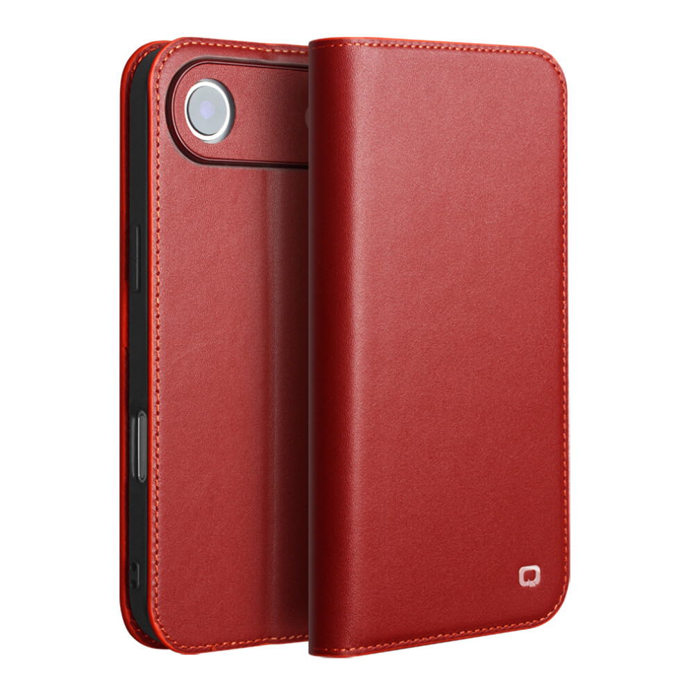 (Iphone Air, ) Qialino For Iphone Air Case Wallet Flip Stand Phone Cover Genuine Cow Leather Red 6914281215432