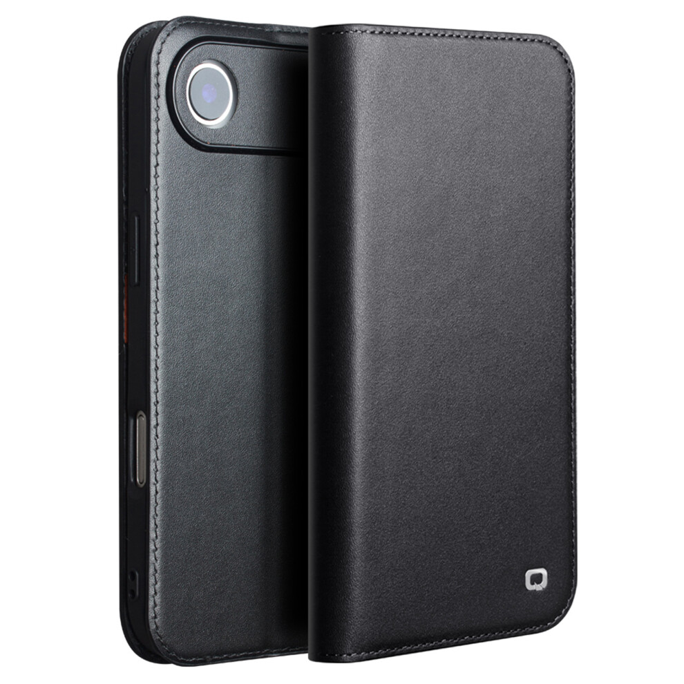 (Iphone Air, ) Qialino For Iphone Air Case Wallet Flip Stand Phone Cover Genuine Cow Leather Black 6914283167272