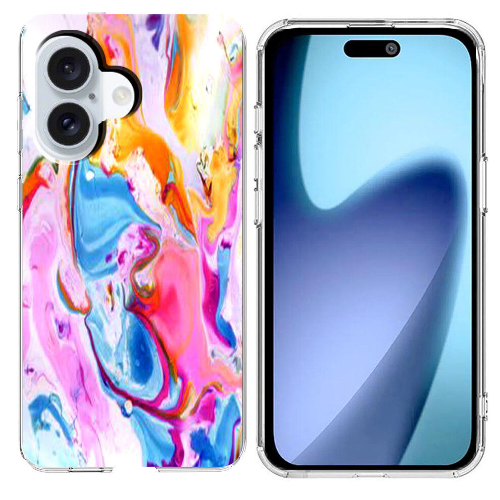 (Iphone 17, Colorful) For Iphone 17 Case Marble Pattern Printing Soft Tpu Phone Cover 6914282327462