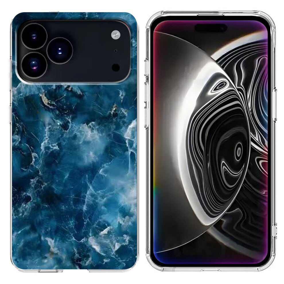 (Iphone 17 Pro Max, ) For Iphone 17 Pro Max Case Marble Pattern Printing Soft Tpu Phone Cover Grey 6914281804070