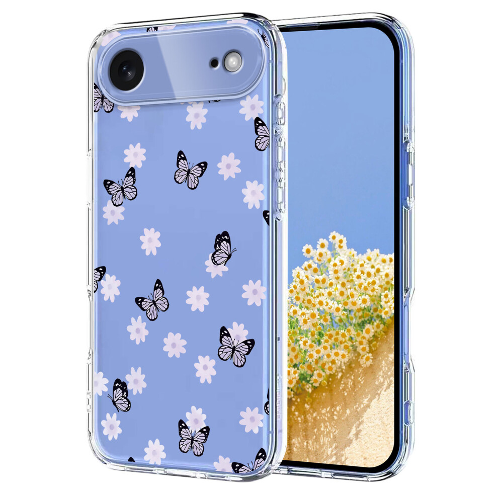 (Iphone Air, Butterflies) For Iphone Air Case Butterfly Floral Pattern Printing Tpu Phone Back Cover 6914280854793