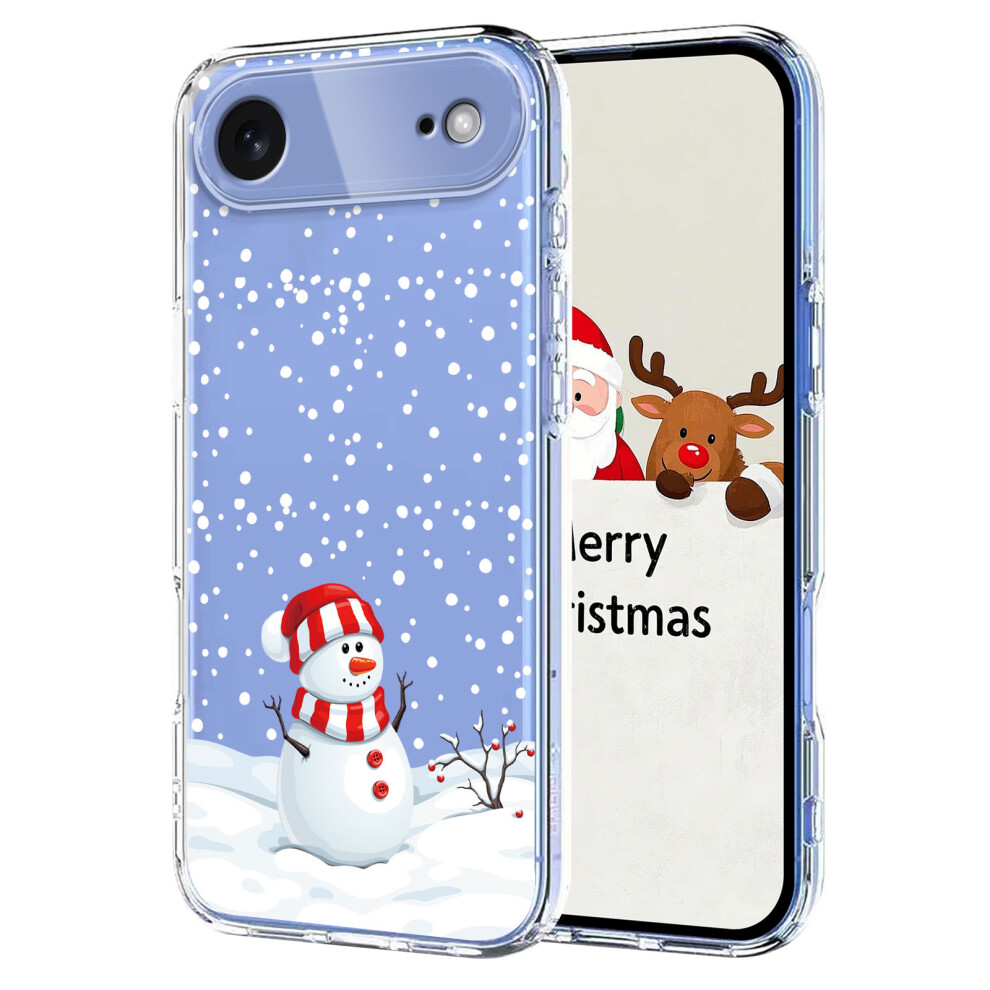 (Iphone Air, Christmas Snowman) For Iphone Air Case Christmas Themed Pattern Printing Tpu Phone Back Cover 6914287261396