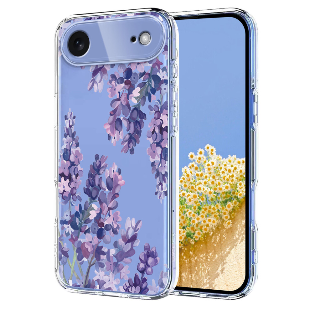 (Iphone Air, ) For Iphone Air Case Butterfly Floral Pattern Printing Tpu Phone Back Cover Wisteria 6914287266742