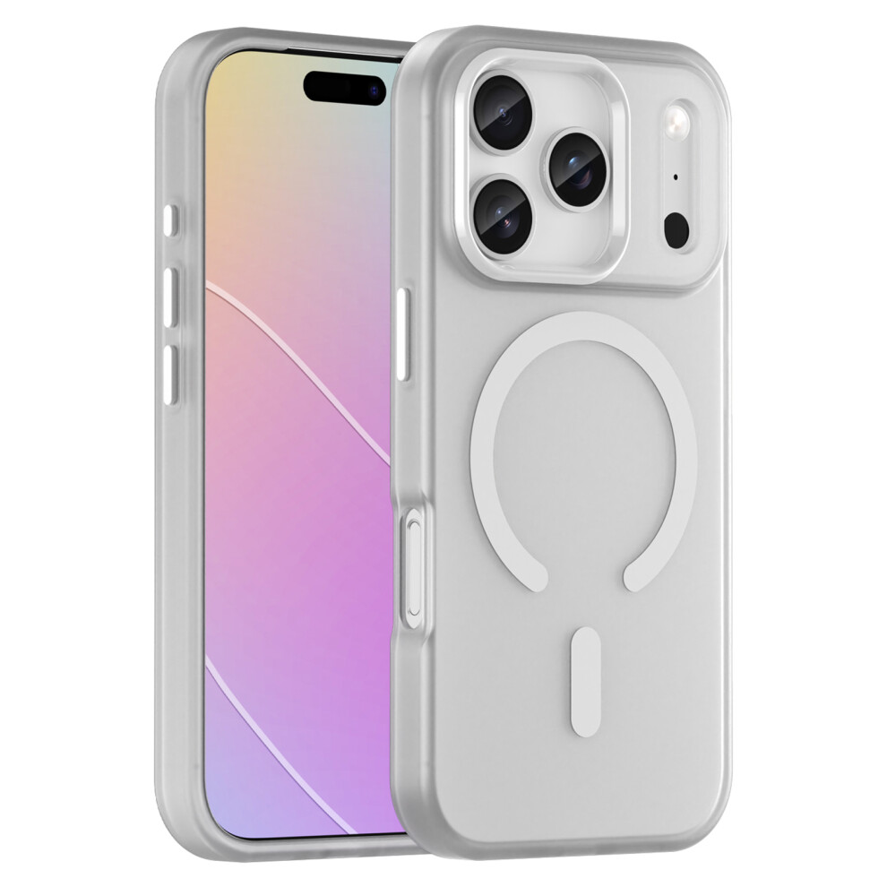 (Iphone 17 Pro, ) For Iphone 17 Pro Case Compatible With Magsafe Tpu+Pc Matte Translucent Phone Back Cover White 6914287276932