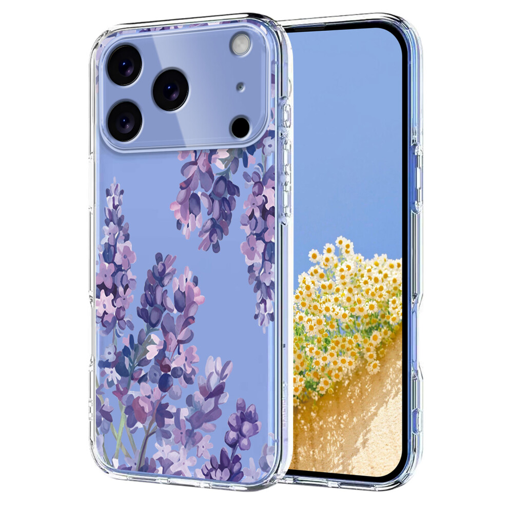(Iphone 17 Pro Max, ) For Iphone 17 Pro Max Case Butterfly Floral Pattern Printing Tpu Phone Back Cover Wisteria 6914284758486