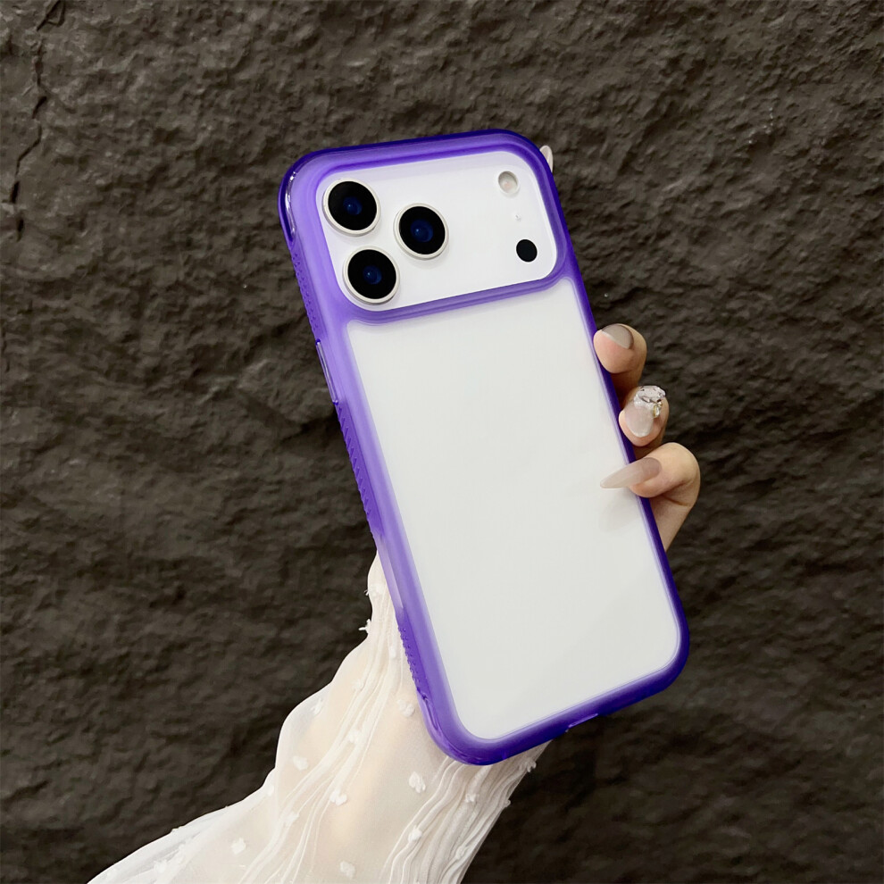 (Iphone 17 Pro Max, ) For Iphone 17 Pro Max Case Shockproof Tpu+Pc Phone Back Cover Purple 6914283439492