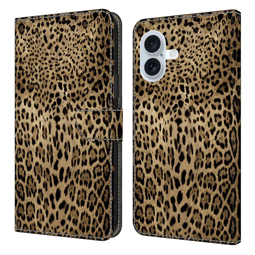 (Iphone 17, Leopard Print) For Iphone 17 Wallet Case Pattern Printing Pu Leather Flip Stand Phone Cover 6914283233281
