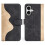(iPhone 17, Black) For iPhone 17 Wallet Case Leather Phone Cover Splicing Color 1