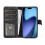 (iPhone 17, Black) For iPhone 17 Wallet Case Leather Phone Cover Splicing Color 2