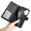 (iPhone 17, Black) For iPhone 17 Wallet Case Leather Phone Cover Splicing Color 5