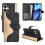 (iPhone 17, Black) For iPhone 17 Wallet Case Leather Phone Cover Splicing Color 8