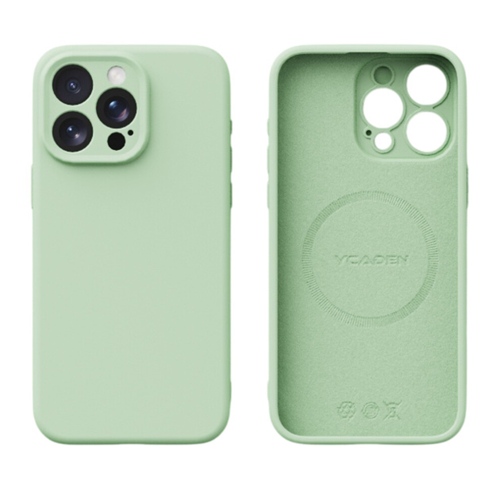 (Iphone 15 Pro, Grass ) Ycaden For Iphone 15 Pro Case Compatible With Magsafe Precise Cutouts Tpu Phone Back Cover Green 6914282096955