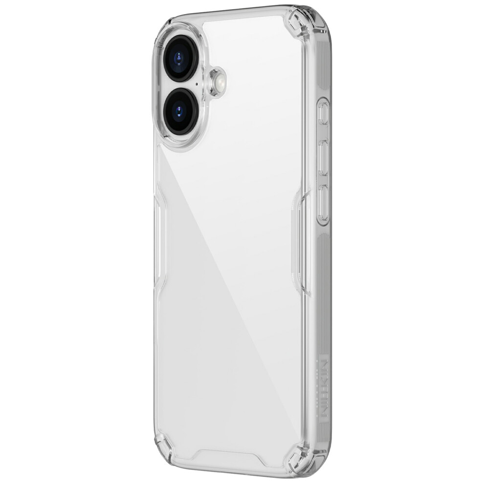 (Iphone 17, Transparent) Nillkin Nature Pro Series For Iphone 17 Case Pc+Tpu Anti-Scratch Clear Back Cover 6914282647942