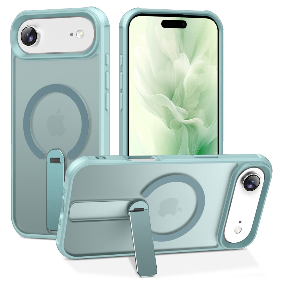 (Iphone Air, Lake ) For Iphone Air Case Compatible With Magsafe Kickstand Tpu+Pc Drop Protection Phone Cover Blue 6914286340177