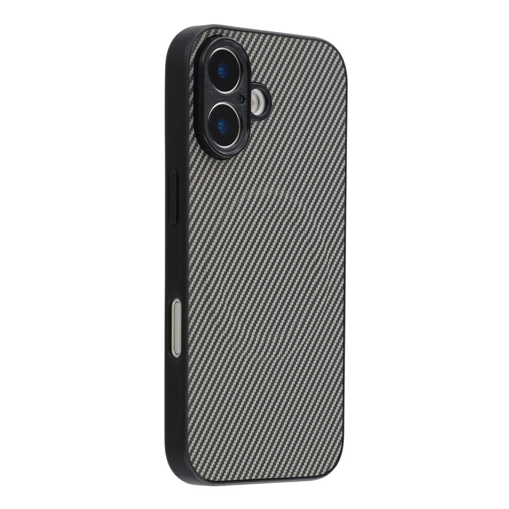 (Iphone 17, ) For Iphone 17 Magnetic Case Carbon Fiber Texture Tpu Pc Phone Back Cover Grey 6914281077788