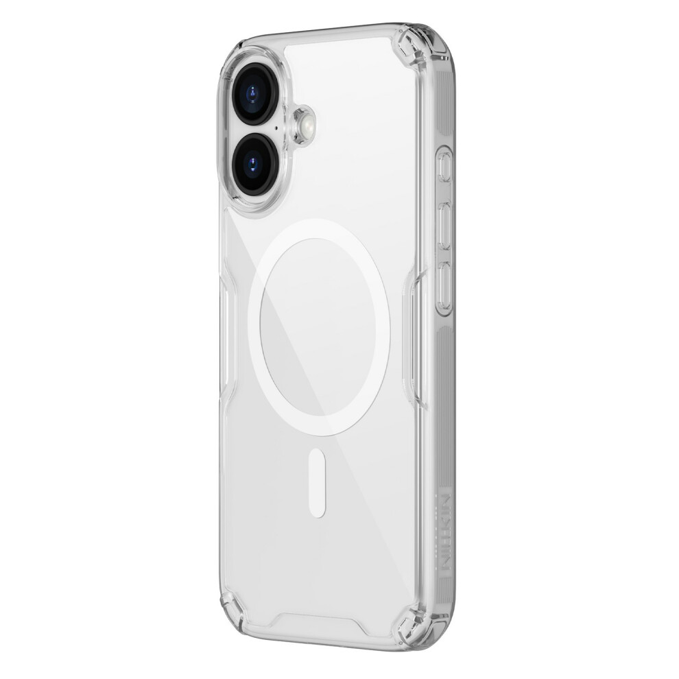 (Iphone 17, Transparent) Nillkin Nature Pro Series For Iphone 17 Case Compatible With Magsafe Tpu+Pc Ultra Clear Phone Case 6914281195512