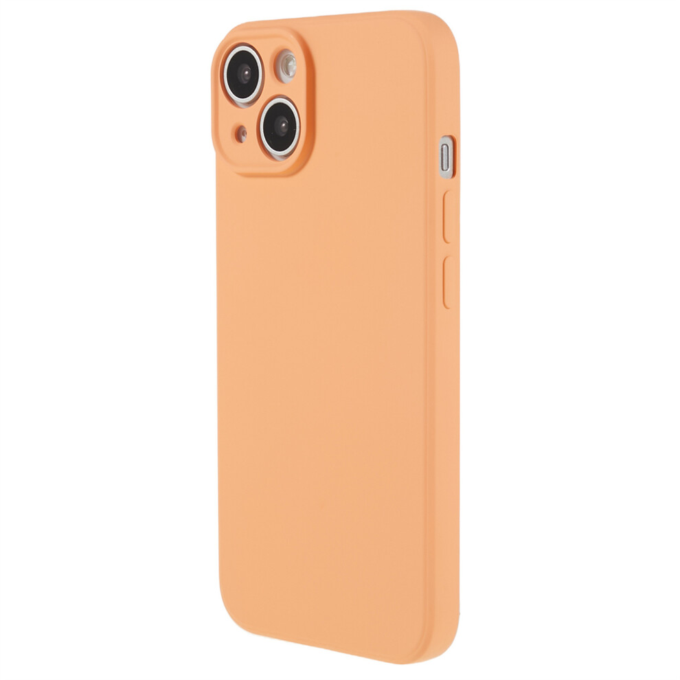 (Iphone 15, ) Amorus For Iphone 15 Case Precise Cutouts Tpu Fiber Lining Shockproof Phone Cover Orange 6914280586632