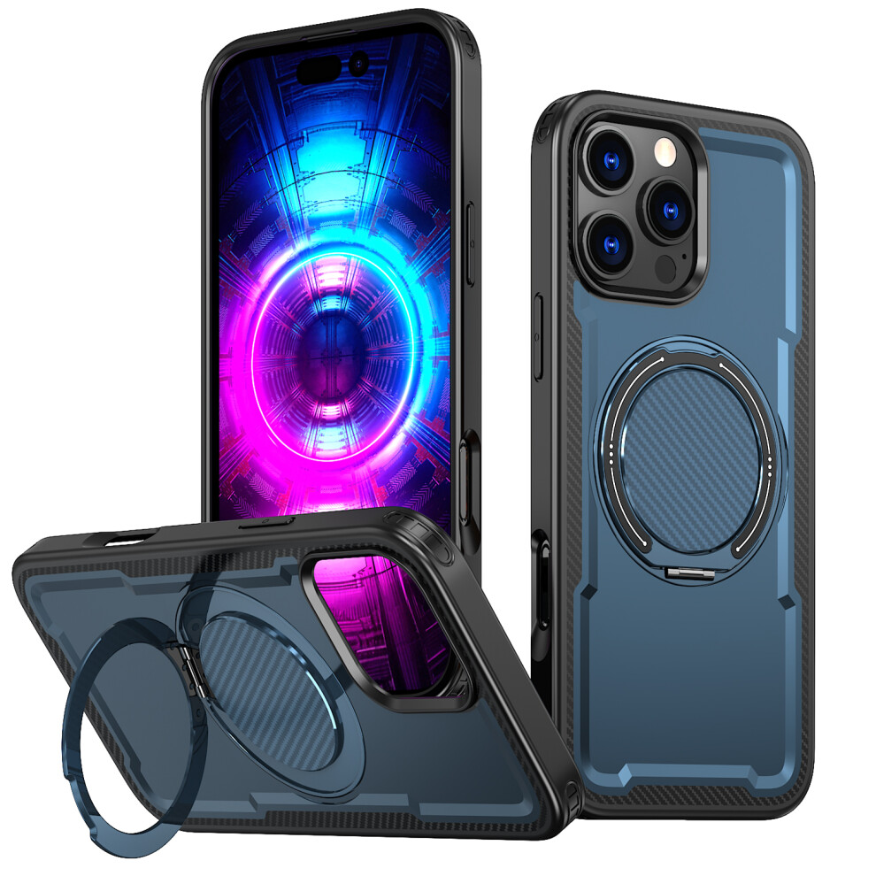 (Iphone 15 Pro Max, ) For Iphone 15 Pro Max Case Compatible With Magsafe Tpu+Pc Kickstand Phone Cover Blue 6914287773929