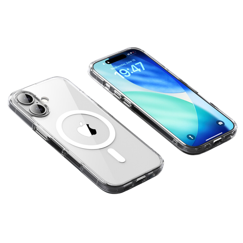 (Iphone 17, Transparent) For Iphone 17 Case Compatible With Magsafe Tpu+Pc Clear Phone Back Cover 6914289495645