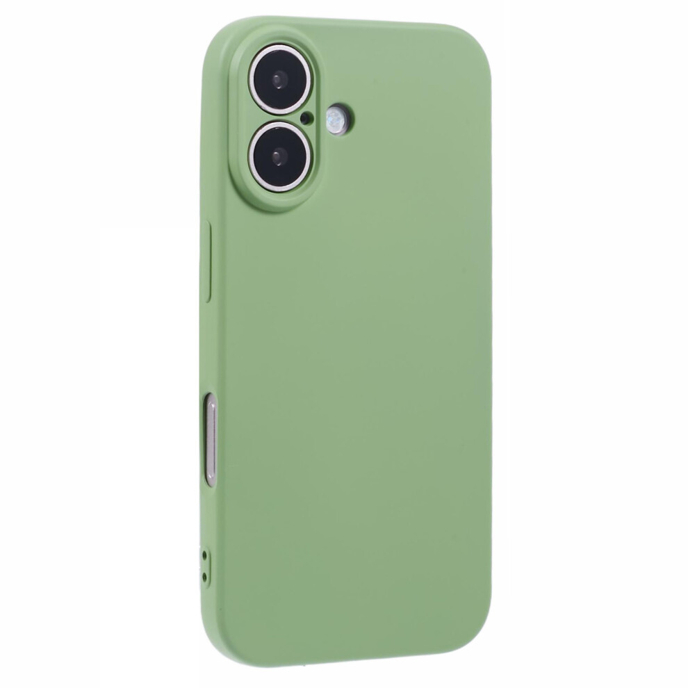 (Iphone 16, Matcha ) Amorus For Iphone 16 Case Precise Cutouts Tpu Fiber Lining Shockproof Phone Cover Green 6914284641887