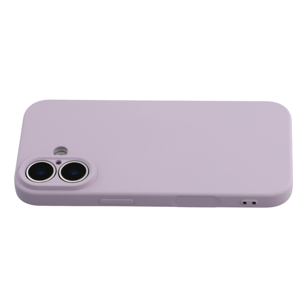 (Iphone 17, ) Amorus For Iphone 17 Case Precise Cutouts Tpu Fiber Lining Shockproof Phone Cover Purple 6914285579974