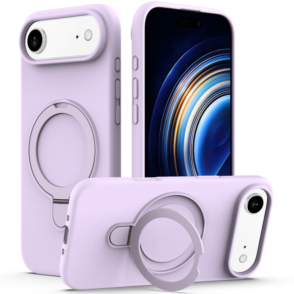 (Iphone Air, ) For Iphone Air Case Compatible With Magsafe Kickstand Pc+Silicone Phone Cover Purple 6914287718968