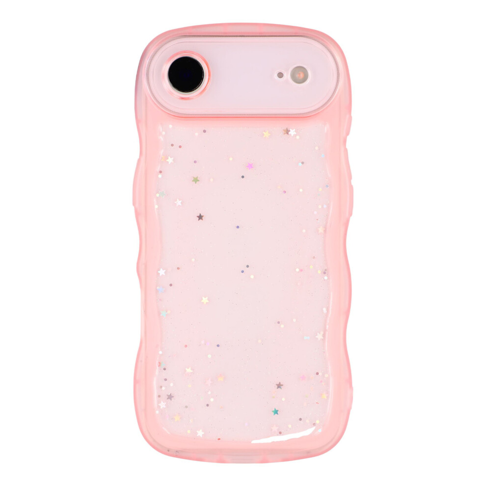 (Iphone Air, Transparent ) For Iphone Air Case Wavy Edge Epoxy Tpu Shockproof Phone Cover Pink 6914281140130