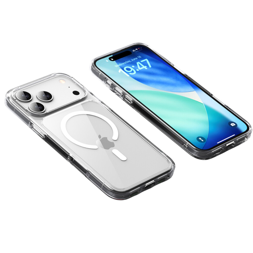 (Iphone 17 Pro Max, Transparent) For Iphone 17 Pro Max Case Compatible With Magsafe Tpu+Pc Clear Phone Back Cover 6914280575445