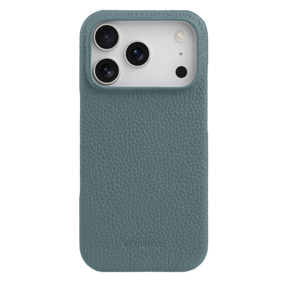 (Iphone 17 Pro Max, ) Melkco For Iphone 17 Pro Max Case Genuine Cow Leather Pc Phone Cover Compatible With Magsafe Blue 6914286540478