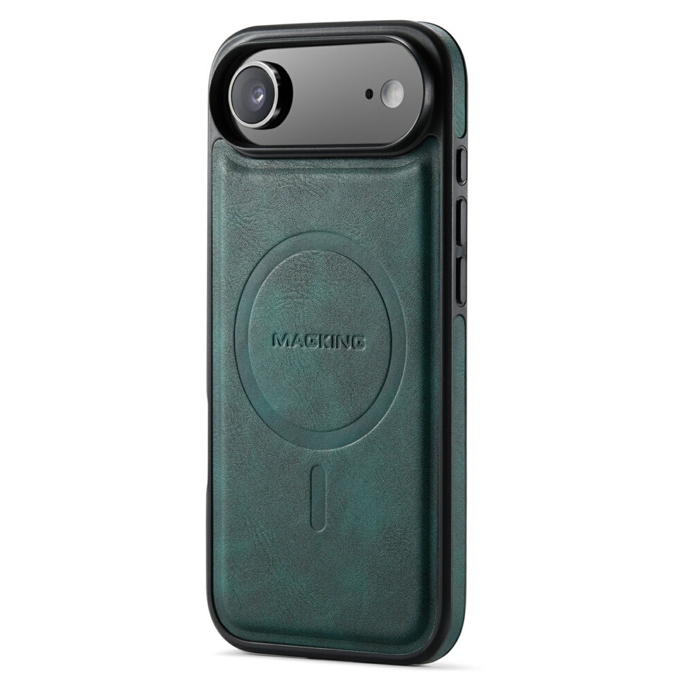(Iphone Air, ) Magking K1 Series For Iphone Air Magnetic Case Pc+Tpu+Pu Leather Phone Cover Green 6914280577593