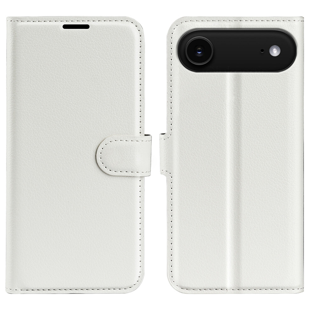 (Iphone Air, ) Amorus For Iphone Air Wallet Case Litchi Texture Shockproof Leather Flip Stand Phone Cover White 6914284065355