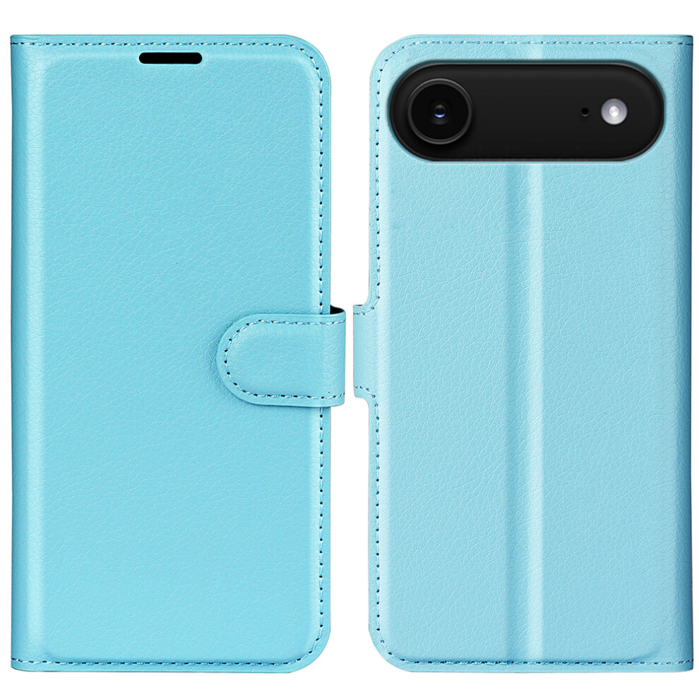 (Iphone Air, ) Amorus For Iphone Air Wallet Case Litchi Texture Shockproof Leather Flip Stand Phone Cover Blue 6914287557703
