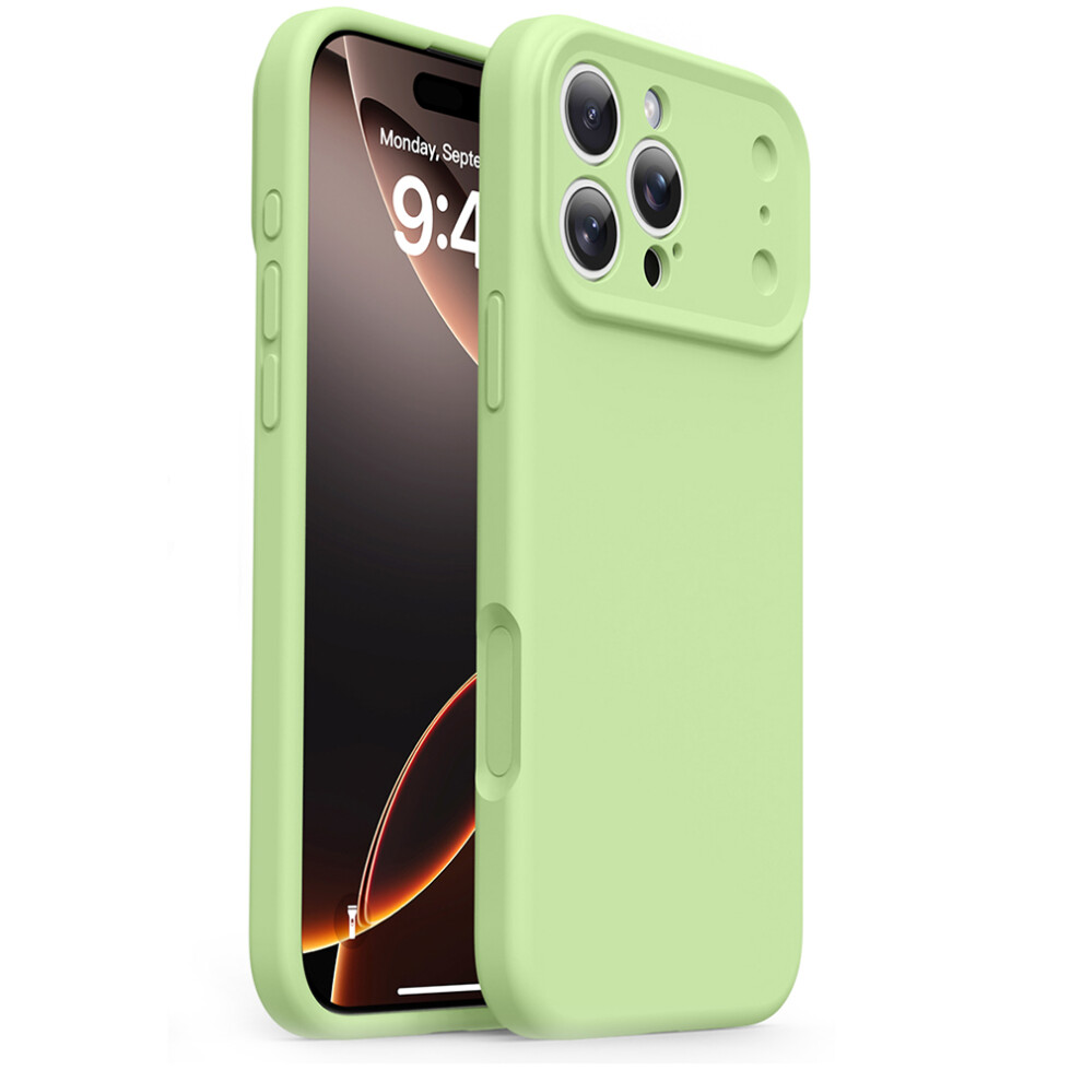 (Iphone 16 Pro Max, ) For Iphone 16 Pro Max Liquid Silicone Case Upgraded To 17 Design Style Shockproof Phone Cover Green 6914288632669