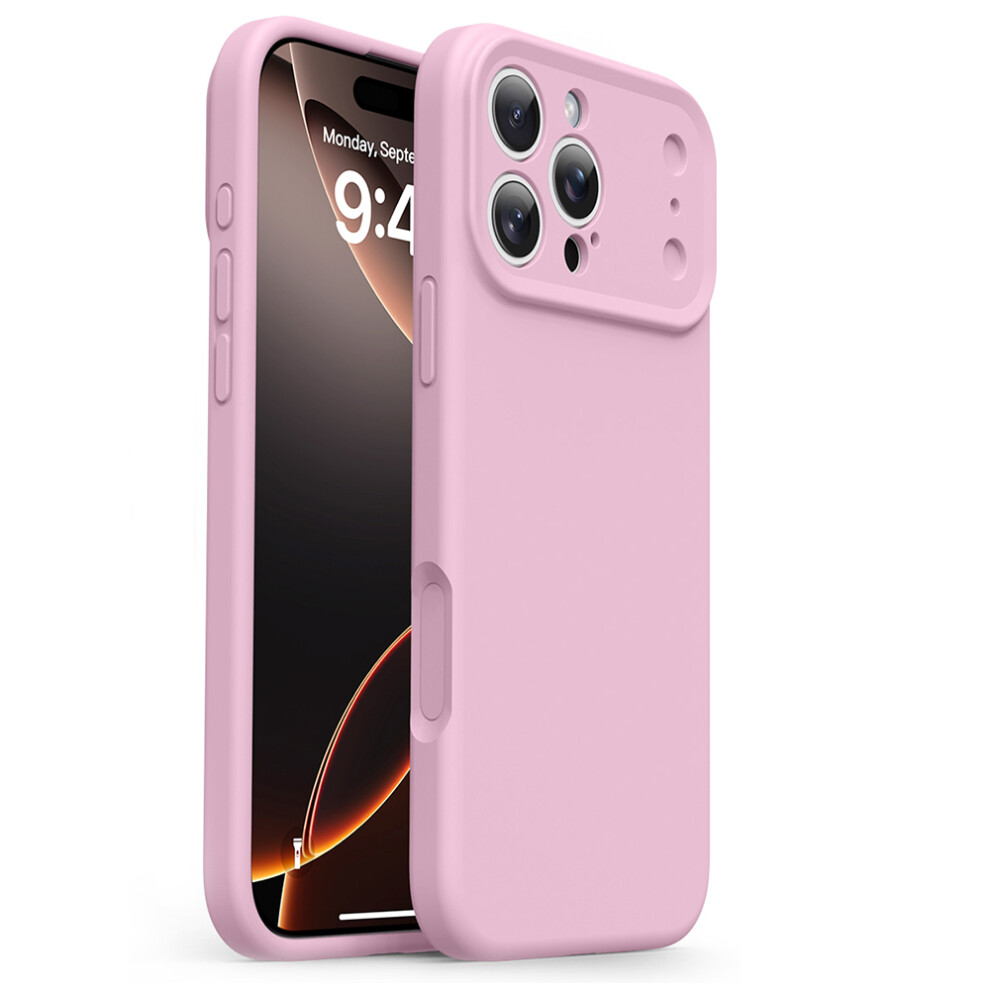 (Iphone 16 Pro Max, ) For Iphone 16 Pro Max Liquid Silicone Case Upgraded To 17 Design Style Shockproof Phone Cover Pink 6914280697758