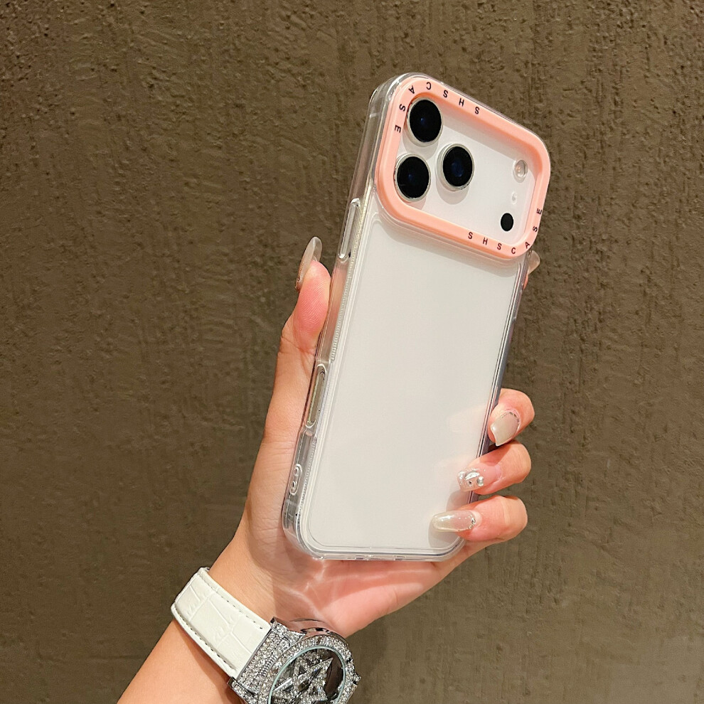 (Iphone 17 Pro, Transparent) For Iphone 17 Pro Case Clear Contrasting Colors Shockproof Tpu Phone Back Cover 6914283422562