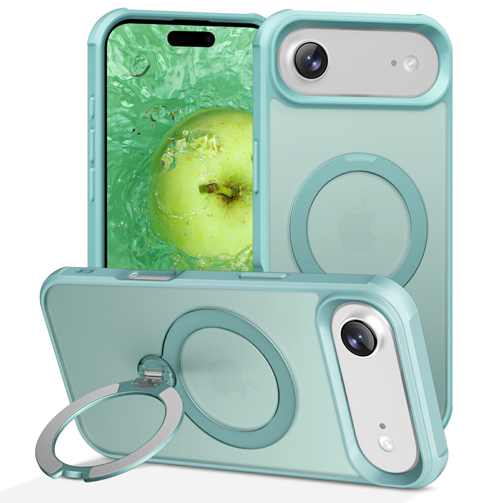 (Iphone Air, Lake ) For Iphone Air Case Compatible With Magsafe Kickstand Tpu Pc Shockproof Phone Back Cover Blue 6914287814493