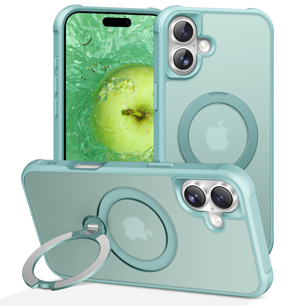(Iphone 17, Lake ) For Iphone 17 Case Compatible With Magsafe Kickstand Tpu Pc Shockproof Phone Back Cover Blue 6914281269480