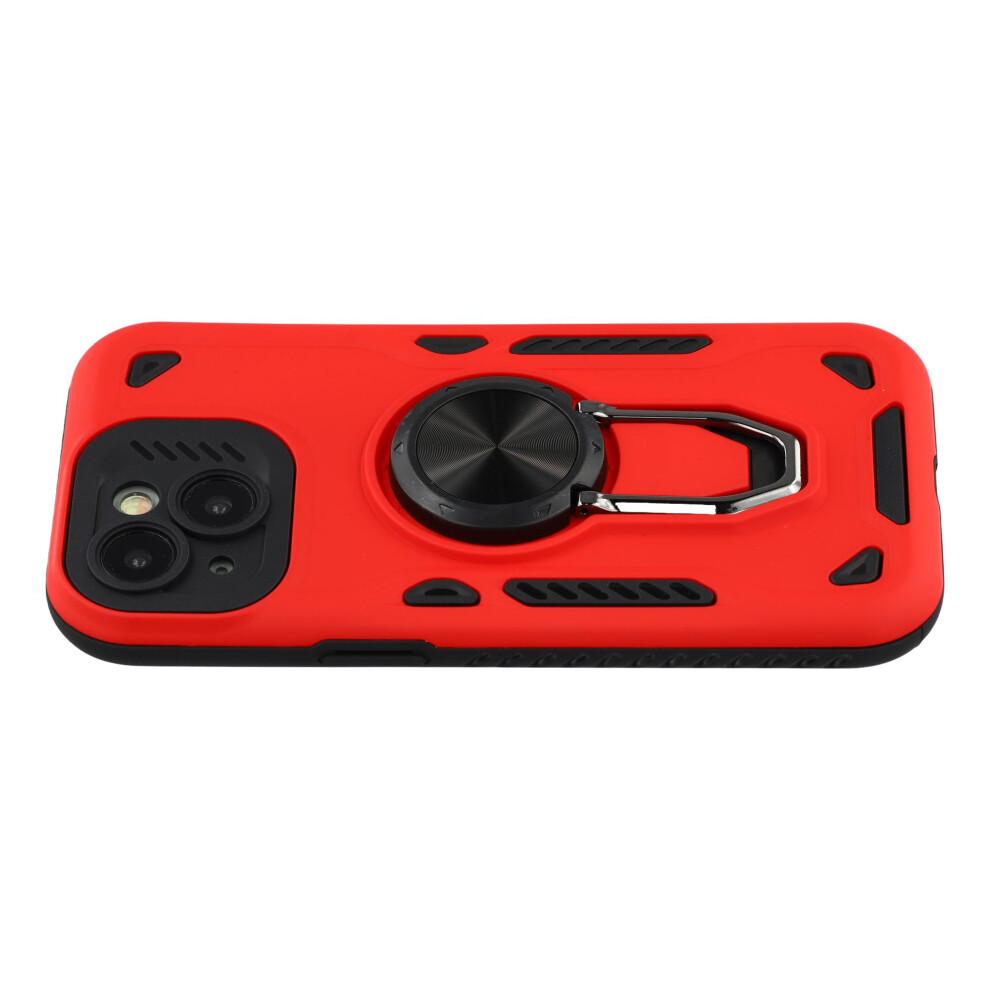 (Iphone 13 Mini, ) For Iphone 13 Mini Case With Kickstand Shockproof Tpu+Pc Phone Back Cover Red 6914285255977