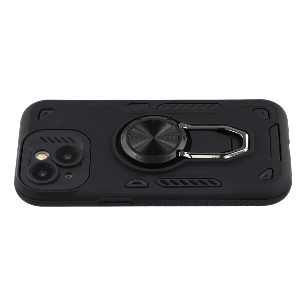 (Iphone 13 Mini, ) For Iphone 13 Mini Case With Kickstand Shockproof Tpu+Pc Phone Back Cover Black 6914282202943