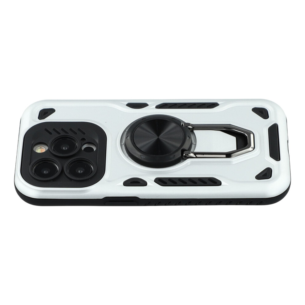 (Iphone 15 Pro Max, ) For Iphone 15 Pro Max Case With Kickstand Shockproof Tpu+Pc Phone Back Cover White 6914288421621