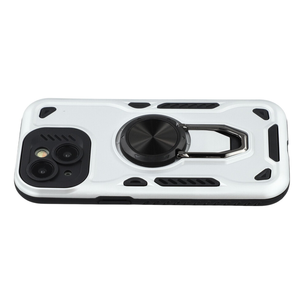 (Iphone 13 Mini, ) For Iphone 13 Mini Case With Kickstand Shockproof Tpu+Pc Phone Back Cover White 6914282104117